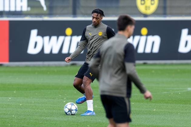 15.09.2025, Abschlusstraining zum UEFA Champions League Spiel zwischen Juventus Turin und Borussia Dortmund, Filipo Mane (Borussia Dortmund)ü, Dortmund Trainingsgelände Borussia Dortmund NRW Deutschland xRHR-FOTO DEx Copyright: DennisxEwert RHR-FOTOx RHR-FOTO DE