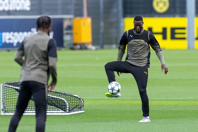 15.09.2025, Abschlusstraining zum UEFA Champions League Spiel zwischen Juventus Turin und Borussia Dortmund, Serhou Guirassy (Borussia Dortmund), Dortmund Trainingsgelände Borussia Dortmund NRW Deutschland xRHR-FOTO DEx Copyright: DennisxEwert RHR-FOTOx RHR-FOTO DE