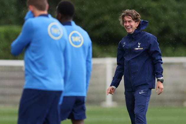 Tottenham Training 15 September 2025, Enfield - Tottenham Hotspur Training - Tottenham Hotspur manager Thomas Frank - Photo: Charlotte Wilson Offside. Enfield UK Copyright: xCharlottexWilsonx xOffsidexOffside