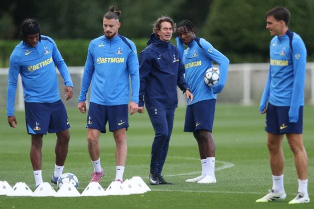 Tottenham Training 15 September 2025, Enfield - Tottenham Hotspur Training - Tottenham Hotspur manager Thomas Frank - Photo: Charlotte Wilson Offside. Enfield UK Copyright: xCharlottexWilsonx xOffsidexOffside
