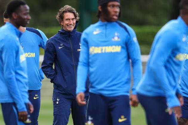 Tottenham Training 15 September 2025, Enfield - Tottenham Hotspur Training - Tottenham Hotspur manager Thomas Frank - Photo: Charlotte Wilson Offside. Enfield UK Copyright: xCharlottexWilsonx xOffsidexOffside