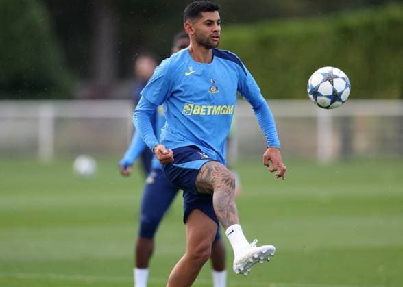 Tottenham Training 15 September 2025, Enfield - Tottenham Hotspur Training - Cristian Romero of Tottenham Hotspur - Photo: Charlotte Wilson Offside. Enfield UK Copyright: xCharlottexWilsonx xOffsidexOffside
