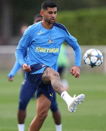 Tottenham Training 15 September 2025, Enfield - Tottenham Hotspur Training - Cristian Romero of Tottenham Hotspur - Photo: Charlotte Wilson Offside. Enfield UK Copyright: xCharlottexWilsonx xOffsidexOffside