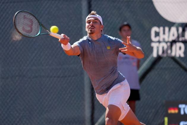 TENNIS - ATP, Tennis Herren Layjet Open BAD WALTERSDORF,AUSTRIA,15.SEP.25 - TENNIS - ATP Challenger Tour, Layjet Open. Image shows Marko Topo (GER).  GEPAxpictures xMichaelxRiedler