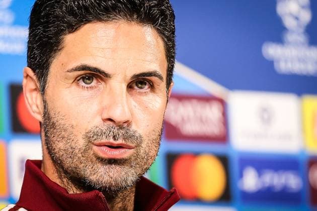 September 15, 2025, Bilbao, Spain, Spain: Mikel ARTETA of Arsenal during a Arsenal FC press conference, PK, Pressekonferenz at San Mames on September 15, 2025 in Bilbao, Spain. Marcos Calvo Bilbao Spain - ZUMAm308 20250915_zsp_m308_001 Copyright: xMatthieuxMirvillex