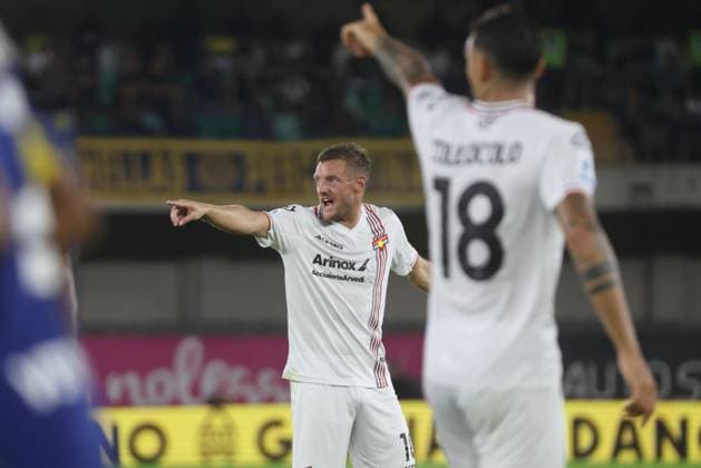 September 15, 2025, Verona, ITALY: US Cremonese s Jamie Vardy during the Italian Serie A soccer match Hellas Verona vs US Cremonese at Marcantonio Bentegodi stadium in Verona, Italy 15 september 2025. .ANSA FILIPPO VENEZIA. Serie A - Hellas Verona Vs US Cremonese  - ZUMAa110 20250915_zaf_a110_019 Copyright: xFilippoxVeneziax