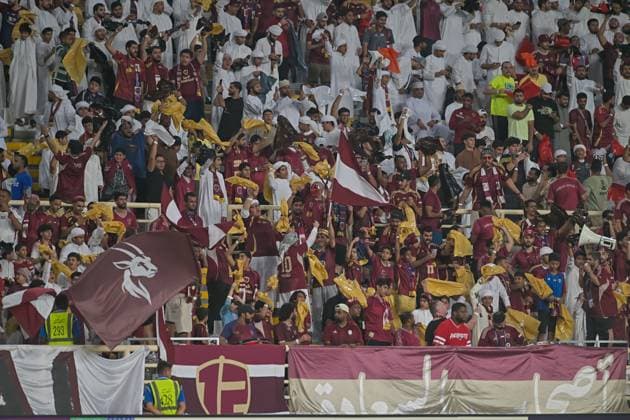 Al-Ittihad v Al-Wehda - AFC Champions League ABU DHABI, UNITED ARAB EMIRATES - SEPTEMBER 15: Fans cheer on their teams from the stands during the Asian Champions League (AFC) match between Al-Ittihad and Al-Wehda at the Al Nahyan Stadium in Abu Dhabi, United Arab Emirates, on September 15, 2025. Waleed Zein Anadolu Abu Dhabi United Arab Emirates. Editorial use only. Please get in touch for any other usage.  Copyright: x2025xAnadoluxWaleedxZeinx