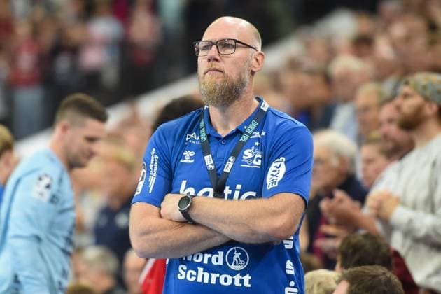 Handball I Herren I Saison 2025-2026 I Bundesliga I 4. Spieltag I SG Flensburg-Handewitt - TSV Hannover-Burgdorf I 15.09.2025 Ales Pajovic (Trainer, SG Flensburg-Handewitt) Copyright: xLobeca JanxKirschnerx