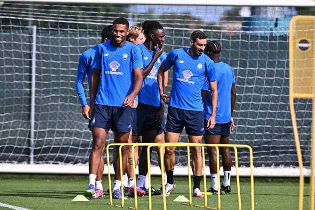 September 16, 2025, Zingonia, Lombardia: Atalanta™s players during a training session on the eve of the UEFA Champions League soccer match between Paris Saint-Germain FC and Atalanta BC at Bortolotti Training Center in Zingonia, Italy, 16 September 2025. .ANSA MICHELE MARAVIGLIA. Champions: L Atalanta Si Allena Per La Partita Contro Il Paris Saint Germain  - ZUMAa110 20250916_zaf_a110_012 Copyright: xMichelexMaravigliax
