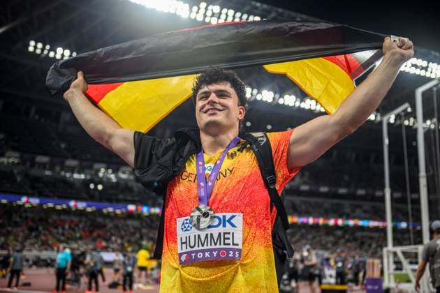 Merlin Hummel (GERMANY, LG Stadtwerke Muenchen, Hammer Throw Men) JPN, Leichtathletik, Athletics, World Athletics Championships Tokyo 25, Leichtathletik Weltmeisterschaften, 16.09.2025, JPN, Leichtathletik, Athletics, World Athletics Championships Tokyo 25, Leichtathletik Weltmeisterschaften, 16.09.2025, Tokyo *** Merlin Hummel GERMANY, LG Stadtwerke Muenchen, Hammer Throw Men JPN, Leichtathletik, Athletics, World Athletics Championships Tokyo 25, Leichtathletik Weltmeisterschaften, 16 09 2025, JPN, Leichtathletik, Athletics, World Athletics Championships Tokyo 25, Leichtathletik Weltmeisterschaften, 16 09 2025, Tokyo Copyright: xJanxPapenfussx EP_JPS