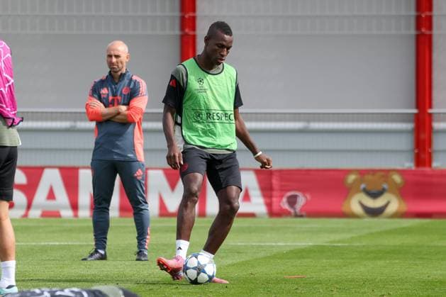 Nicolas Jackson (FC Bayern Muenchen, 11), GER, Abschlusstraining, FC Bayern Muenchen, Fussball, UEFA Champions League, Liga-Phase, 1. Spieltag, Saison 2025 2026, 16.09.2025, GER, Abschlusstraining, FC Bayern Muenchen, Fussball, UEFA Champions League, Liga-Phase, 1. Spieltag, Saison 2025 2026, 16.09.2025 Muenchen Copyright: xEibner-Pressefoto JennixMaulx EP_JML