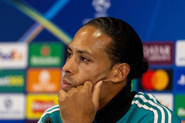 Football - UEFA Champions League - League Phase - Liverpool FC v Club AtlÃ tico de Madrid - MD-1 LIVERPOOL, ENGLAND - Tuesday, September 16, 2025: Liverpool s captain Virgil van Dijk during a press conference, PK, Pressekonferenz at Anfield ahead of the UEFA Champions League game between Liverpool FC and AtlÃ tico de Madrid. (Photo by Jessica Hornby Propaganda)  Copyright: xDavidxRawcliffex P2025-09-16-LFC-Training-Atletico-46