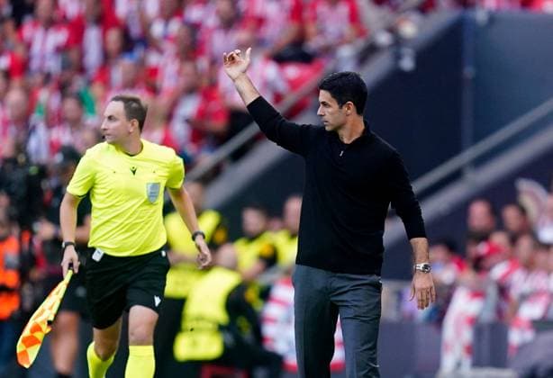 Arsenal manager Mikel Arteta Athletic Bilbao v Arsenal, UEFA Champions League, Group Stage, Football, Estadio de San Mames, Bilbao, Spain - 16 Sep 2025Bilbao Estadio de San Mames Spain EDITORIAL USE ONLY No use with unauthorised audio, video, data, fixture lists, club league logos or live services. Online in-match use limited to 120 images, no video emulation. No use in betting, games or single club league player publications. Copyright: xSergioxRuiz Shutterstockx 15481341y