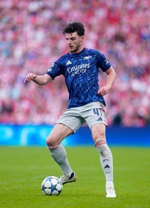 Declan Rice of Arsenal Athletic Bilbao v Arsenal, UEFA Champions League, Group Stage, Football, Estadio de San Mames, Bilbao, Spain - 16 Sep 2025Bilbao Estadio de San Mames Spain EDITORIAL USE ONLY No use with unauthorised audio, video, data, fixture lists, club league logos or live services. Online in-match use limited to 120 images, no video emulation. No use in betting, games or single club league player publications. Copyright: xSergioxRuiz Shutterstockx 15481341x