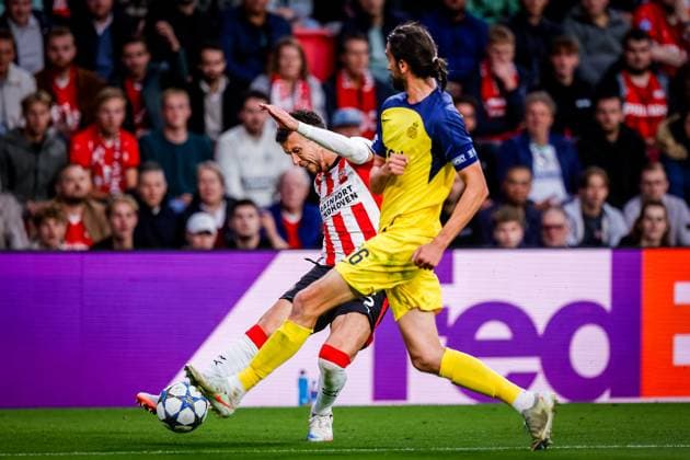 EINDHOVEN , 16-09-2025 , Philips Stadium , season 2025 2026 , UEFA Champions League football , league phase, match between PSV and Union SG , picture shows PSV player Ivan Perisic PSV - Union SG  x31053031x Copyright: