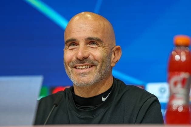 Enzo Maresca (FC Chelsea, Cheftrainer) bei der Pressekonferenz, GER, Internationale Pressekonferenz, FC Chelsea, Fussball, UEFA Champions League, Liga-Phase, 1. Spieltag, Saison 2025 2026, 16.09.2025, GER, Internationale Pressekonferenz, FC Chelsea, Fussball, UEFA Champions League, Liga-Phase, 1. Spieltag, Saison 2025 2026, 16.09.2025 Muenchen Copyright: xEibner-Pressefoto JennixMaulx EP_JML