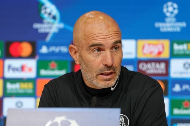 Enzo Maresca (FC Chelsea, Cheftrainer) bei der Pressekonferenz, GER, Internationale Pressekonferenz, FC Chelsea, Fussball, UEFA Champions League, Liga-Phase, 1. Spieltag, Saison 2025 2026, 16.09.2025, GER, Internationale Pressekonferenz, FC Chelsea, Fussball, UEFA Champions League, Liga-Phase, 1. Spieltag, Saison 2025 2026, 16.09.2025 Muenchen Copyright: xEibner-Pressefoto JennixMaulx EP_JML