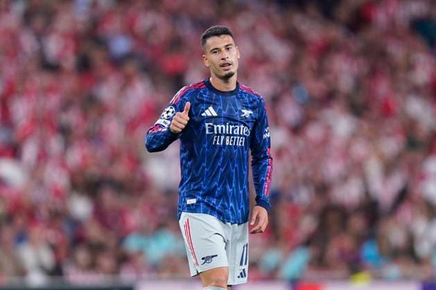 ESP: Athletic Club v Arsenal FC. La Liga EA Sports. UEFA Champions League. Matchday 1. Gabriel Martinelli of Arsenal FC during the UEFA Champions League match, between Athletic Club de Bilbao and Arsenal FC, matchday 1, played at San Mames Stadium on September 16, 2025 in Bilbao Spain. kpng Copyright: xSergioxRuizx xPRESSINx PS_250916_ATH_ARS_2526_029