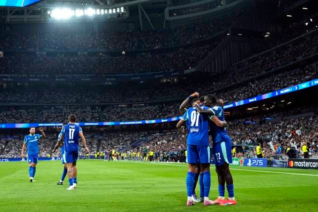 ESP: Real Madrid v Olympique de Marseille. UEFA Champions League. Matchday 1. Timothy Weah of Olympique Marsella during the UEFA Champions League match, between Real Madrid and Olympique de Marseille, matchday 1, played at Santiago Bernabeu Stadium on September 16, 2025 in Madrid, Spain. kpng Copyright: xCesarxCebollax xPRESSINx PS_250916_RMA_MAR_756