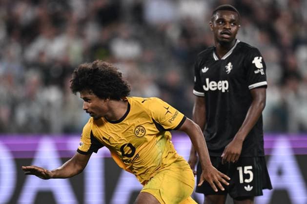Db Torino 16 09 2025 - Champions League Juventus-Borussia Dortmund foto Daniele Buffa Image nella foto: esultanza gol Karim Adeyemi 