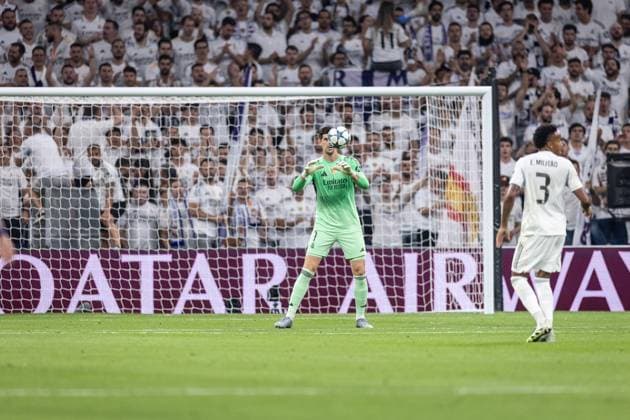 Real Madrid x Marseille Vini Jr (Real Madrid) in action during the game against Marseille valid for Champions League at the Santiago Bernabeu stadium, in Madrid, today September 16, 2025. Copyright: xx 0L3A6336