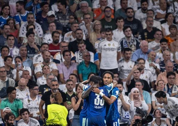 Real Madrid x Marseille Emerson (Marseille) in action during the game against Marseille valid for Champions League at the Santiago Bernabeu stadium, in Madrid, today September 16, 2025. Copyright: xx 0L3A6422