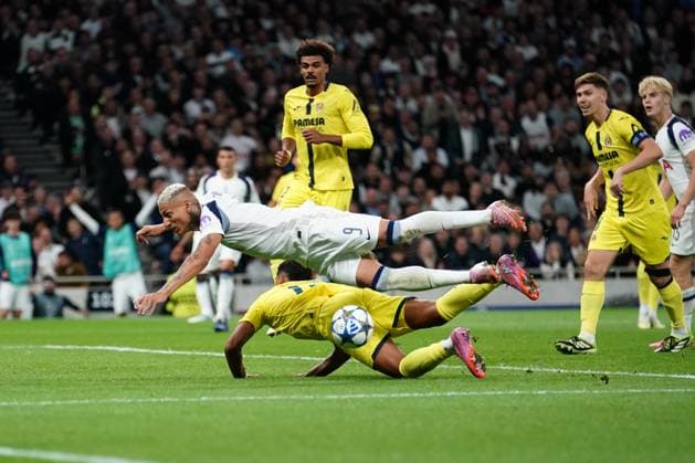 Richarlison of Tottenham Hotspur during the UEFA Champions League match between Tottenham Hotspur and Villarreal at Tottenham Hotspur Stadium, White Hart Lane, England on 16 September 2025.  Copyright: xCharliexCarterx PMI-7001-0015