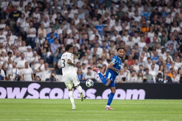 Real Madrid x Marseille Militao (Real Madrid) in action during the game against Marseille valid for Champions League at the Santiago Bernabeu stadium, in Madrid, today September 16, 2025. Copyright: xx 0L3A6785