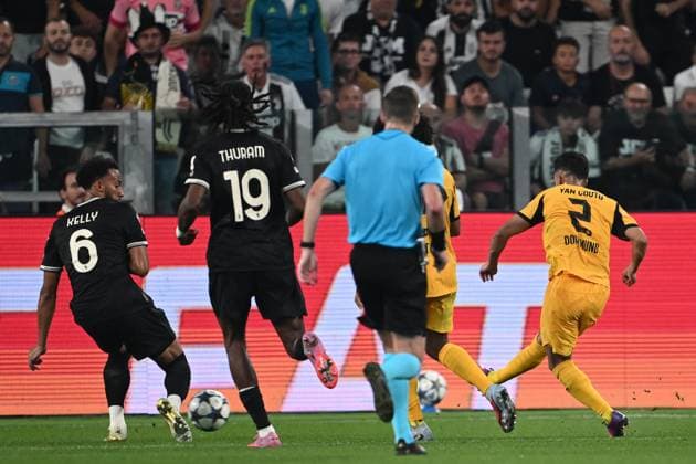 Cm Torino 16 09 2025 - Champions League Juventus-Borussia Dortmund foto Cristiano Mazzi Image nella foto: gol Yan Couto 