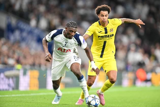 Mohammed Kudus of Tottenham Hotspur drives forward with the ball during the UEFA Champions League match between Tottenham Hotspur and Villareal at Tottenham Hotspur Stadium, London, England on 16 September 2025. Copyright: xPhilxHutchinsonx 43950013