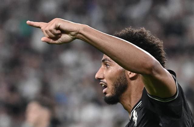 Juventus v Borussia Dortmund - UEFA Champions League TURIN, ITALY, SEPTEMBER 16: Juventus Lloyd Kelly celebrates after scores and equalize during the League phase UEFA Champions League football match between Juventus and Borussia Dortmund at the Juventus Stadium in Turin, Italy, on September 16, 2025. Isabella Bonotto Anadolu Turin Italy. Editorial use only. Please get in touch for any other usage.  Copyright: x2025xAnadoluxIsabellaxBonottox