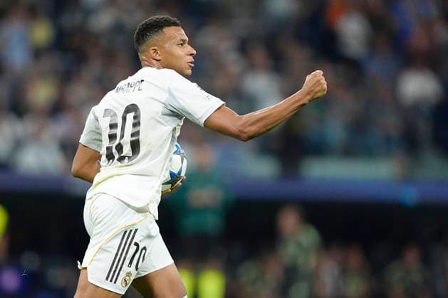 September 16, 2025, Madrid, Spain: Kylian MbappÃ of Real Madrid CF scores his team s first goal with a penalty kick during the UEFA Champions League match between Real Madrid CF and Olympique de Marseille at the Santiago BernabÃ u. Final Score; Real Madrid 2 - 1 Olympique de Marseille Madrid Spain - ZUMAs197 20250916_aaa_s197_328 Copyright: xGokhanxTanerx