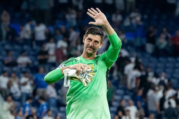 September 16, 2025, Madrid, Spain: Thibaut Courtois, Real Madrid player seen during the UEFA Champions League match between Real Madrid CF and Olympique de Marseille at the Santiago BernabÃ u. Final Score; Real Madrid 2 - 1 Olympique de Marseille Madrid Spain - ZUMAs197 20250916_aaa_s197_406 Copyright: xDavidxCanalesx