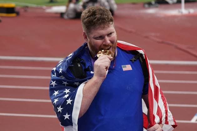 WM 2025 Tokio, World Athletics, Leichtathletik, athletics, Track and Field, World athletics Championships 2025 Tokyo , Leichtathletik WM 2025 Tokyo 13.09-21.09.2025, Tokyo Japan Shot put Ryan Crouser USA *** World Championships 2025 Tokyo, World Athletics, athletics, athletics, Track and Field, World athletics Championships 2025 Tokyo , World Athletics Championships 2025 Tokyo 13 09 21 09 2025, Tokyo Japan Shot put Ryan Crouser USA