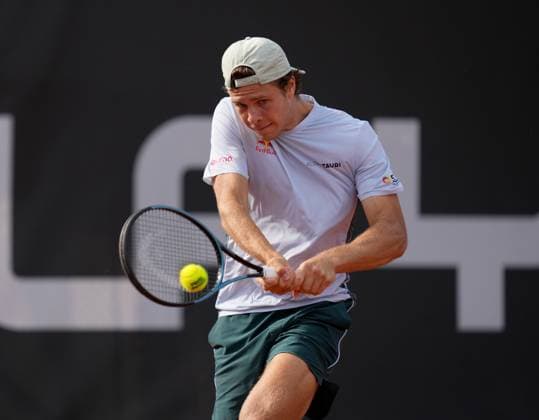 TENNIS - ATP, Tennis Herren Layjet Open BAD WALTERSDORF,AUSTRIA,17.SEP.25 - TENNIS - ATP Challenger Tour, Layjet Open. Image shows Joel Schwaerzler (AUT).  GEPAxpictures xMichaelxRiedler