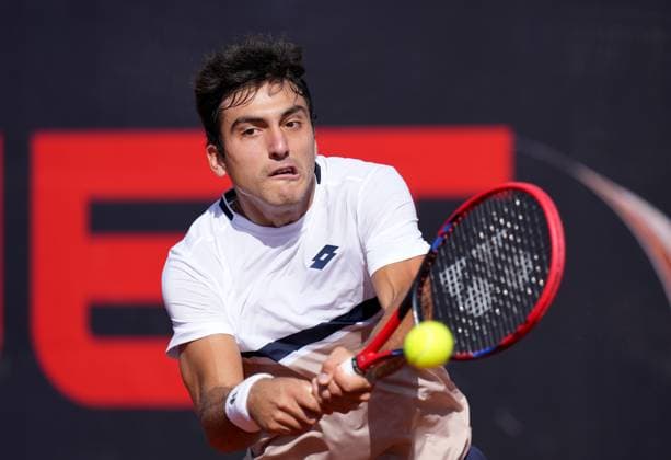 TENNIS - ATP, Tennis Herren Layjet Open BAD WALTERSDORF,AUSTRIA,17.SEP.25 - TENNIS - ATP Challenger Tour, Layjet Open. Image shows Vilius Gaubas (LTU).  GEPAxpictures xMichaelxRiedler