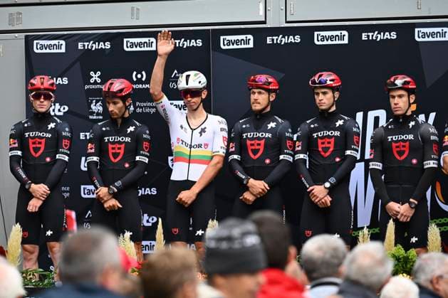 Grand Prix de Wallonie 2025 Cycling Race NAMUR, BELGIUM - SEPTEMBER 17 : team Tudor Pro Cycling team during the 66th edition of Grand Prix de Wallonie an UCI ProSeries 1.Pro one day cycling road race for Men Elite of 187 km with start in Dison and finish in Citadelle de Namur on September 17, 2025 in Namur, Belgium, 17 09 2025 ( Motordriver Stefan Boone - Namur Belgium  Copyright: xVincentxKalutx