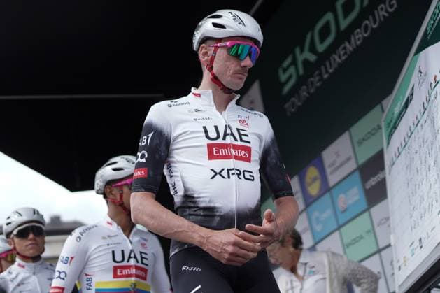 Radsport Tour de Luxembourg 2025 17.09.2025, Cyclisme, Radsport, Tour de Luxembourg, Luxemburg Rundfahrt, 2025, Luxemburg, vl: Brandon McNultyUAE Team Emirates XRG