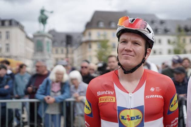 Radsport Tour de Luxembourg 2025 17.09.2025, Cyclisme, Radsport, Tour de Luxembourg, Luxemburg Rundfahrt, 2025, Luxemburg, vl: Soeren Kragh AndersenLidl - Trek