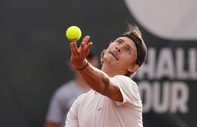 TENNIS - ATP, Tennis Herren Layjet Open BAD WALTERSDORF,AUSTRIA,17.SEP.25 - TENNIS - ATP Challenger Tour, Layjet Open. Image shows Hynek Barton (CZE).  GEPAxpictures xMichaelxRiedler