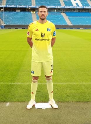 offizieller Portraittermin Verein Hamburger SV 2025 2026 Daniel Heuer Fernandes ( Hamburger SV 1) 17.09.2025, Sporthalle, Hamburg, offizieller Portraittermin Verein Hamburger SV 2025 2026