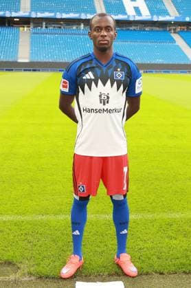 offizieller Portraittermin Verein Hamburger SV 2025 2026 Jean-Luc DompÃ ( Hamburger SV 7) 17.09.2025, Sporthalle, Hamburg, offizieller Portraittermin Verein Hamburger SV 2025 2026