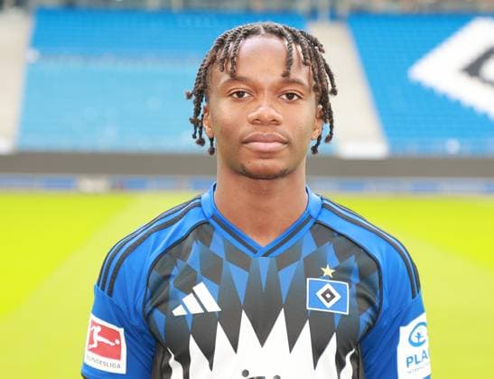 offizieller Portraittermin Verein Hamburger SV 2025 2026 Aboubaka Soumahoro ( Hamburger SV 22) 17.09.2025, Sporthalle, Hamburg, offizieller Portraittermin Verein Hamburger SV 2025 2026