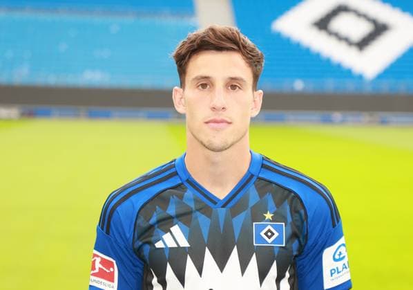 offizieller Portraittermin Verein Hamburger SV 2025 2026 Nicolas Capaldo Nicolas Capaldo ( Hamburger SV 24) 17.09.2025, Sporthalle, Hamburg, offizieller Portraittermin Verein Hamburger SV 2025 2026