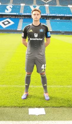 offizieller Portraittermin Verein Hamburger SV 2025 2026 Fernando Dickes ( Hamburger SV 41) 17.09.2025, Sporthalle, Hamburg, offizieller Portraittermin Verein Hamburger SV 2025 2026