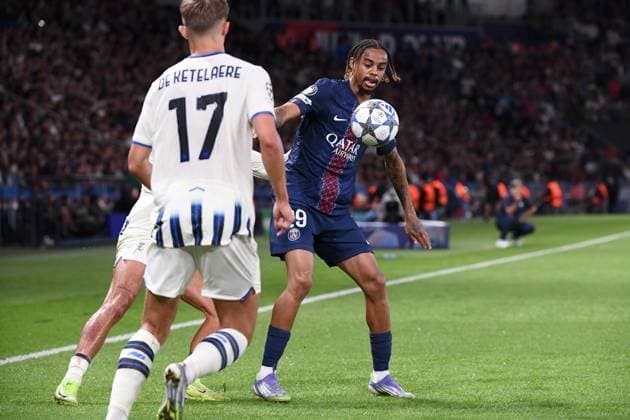 Paris Saint-Germain v Atalanta BC - UEFA Champions League 2025 2026 29 Bradley BARCOLA (psg) during the UEFA Champions League 2025 2026 match between Paris and Atalanta at Parc des Princes on September 17, 2025 in Paris, France. Paris France  Copyright: xFEPx 776382821