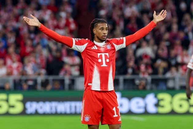 Michael Olise (FC Bayern Muenchen) gestikuliert, UEFA Champions League 2025 26 League Phase MD1, FC Bayern München v Chelsea FC, Football Arena Munich am 17. September 2025 in München, Deutschland. (Foto von Marco Steinbrenner DeFodi Images) Michael Olise (FC Bayern Muenchen) gestures, UEFA Champions League 2025 26 League Phase MD1, FC Bayern München v Chelsea FC, Football Arena Munich, September 17, 2025 in Munich, Germany. (Photo by Marco Steinbrenner DeFodi Images)