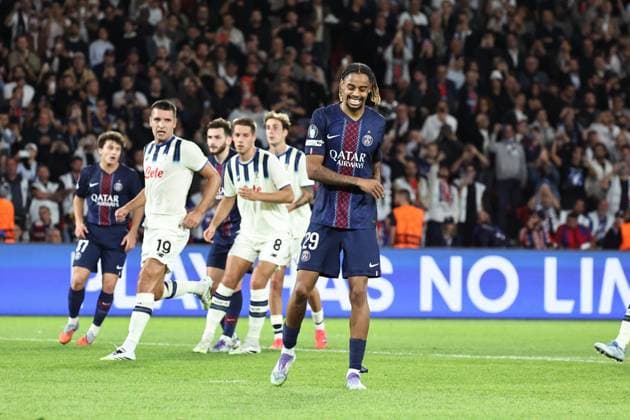 Ligue des Champions Psg-Atalanta PHOTOPQR LE PARISIEN LP Fred Dugit ; Paris ; 17 09 2025 ; Sports Parc des Princes, Paris (XVIe), le 17 09 2025 Ligue des Champions Psg-Atalanta Barcola LP Fred Dugit