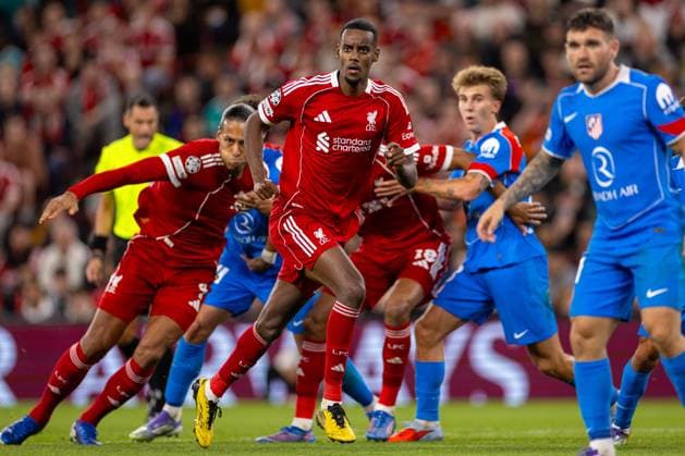 Football - UEFA Champions League - League Phase - Liverpool FC v Atletico Madrid LIVERPOOL, ENGLAND - Wednesday, September 17, 2025: Liverpool s Alexander Isak during the UEFA Champions League match between Liverpool FC and Atletico Madrid FC at Anfield. (Photo by David Rawcliffe Propaganda) LIVERPOOL Anfield MERSEYSIDE ENGLAND  Copyright: xDavidxRawcliffex P2025-09-17-Liverpool_Atletico-65