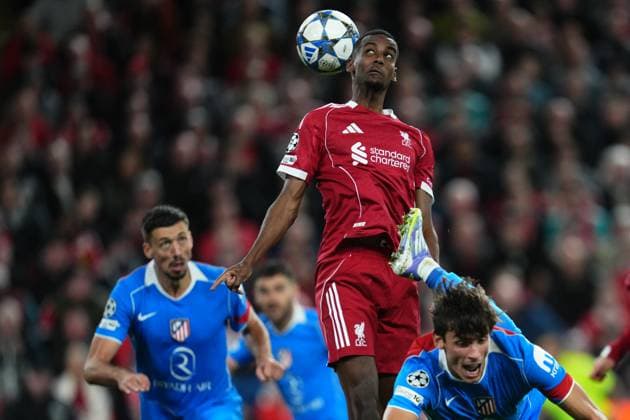 250917 Alexander Isak of Liverpool during the Champions League football match between Liverpool and Atletico Madrid on September 17, 2025 in Liverpool. Photo: Bagu Blanco BILDBYRAN kod XY XY0075 fotboll football soccer fotball uefa champions league champions league liverpool atletico madrid bbeng Copyright: BAGUxBLANCO BB250917ZB032